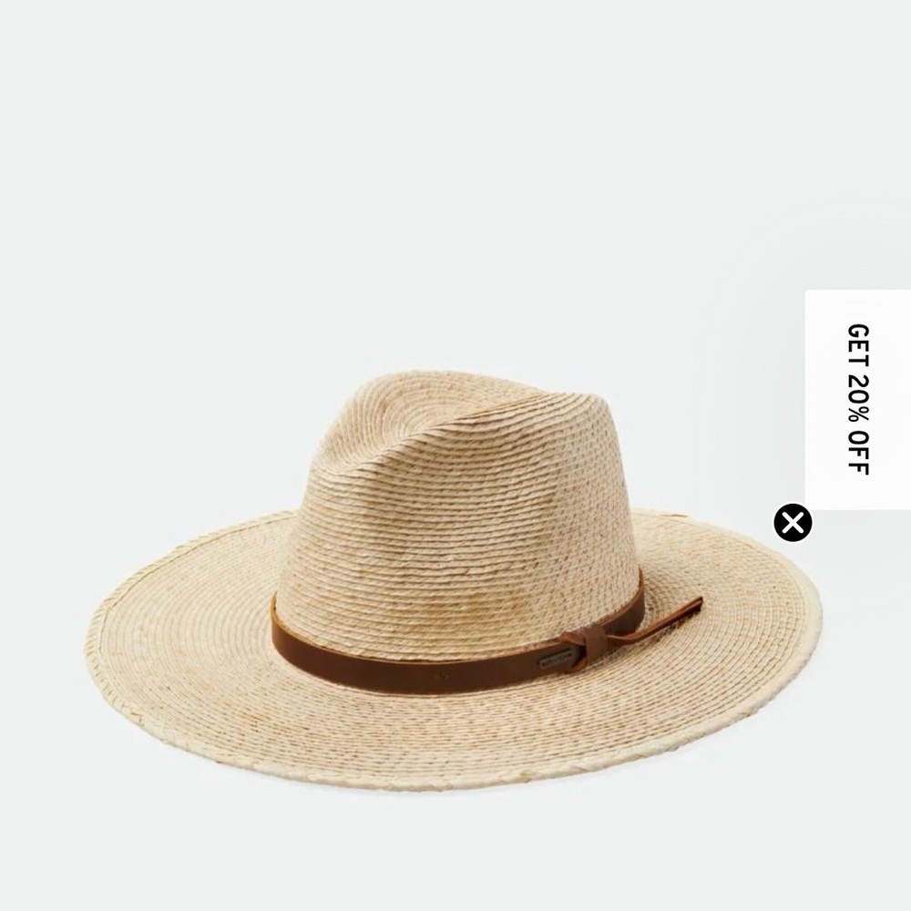 Brixton Field Proper Straw Hat (Size Large)